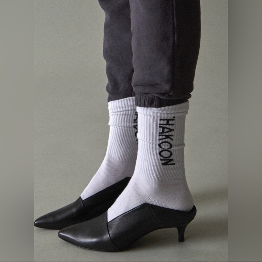 Thakoon Black Leather Kitten Heel Mules 37 NWT NWB